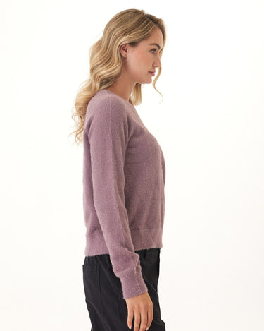 Josalyn Fuzzy Knit Raglan Pullover Womens Outerwear Sweater Threads 4 Thought 