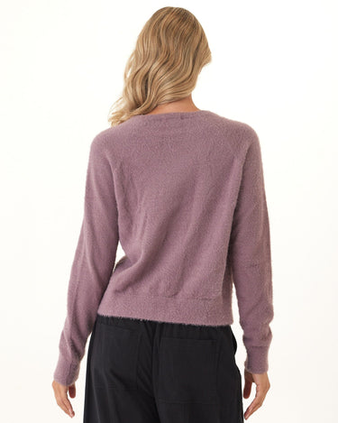 Josalyn Fuzzy Knit Raglan Pullover Womens Outerwear Sweater Threads 4 Thought 