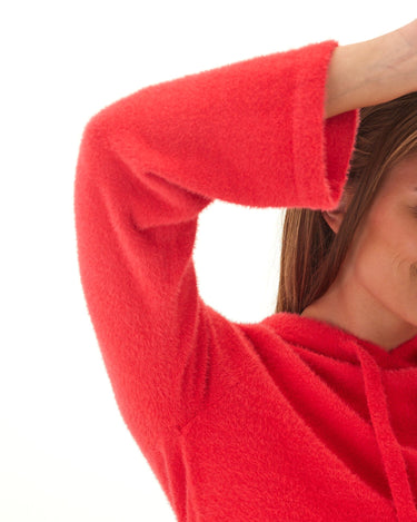 Celinne Fuzzy Knit Hoodie Threads 4 Thought 