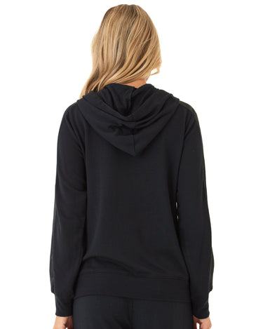 Romi Feather Fleece Trim Detail Hoodie Threads 4 Thought 