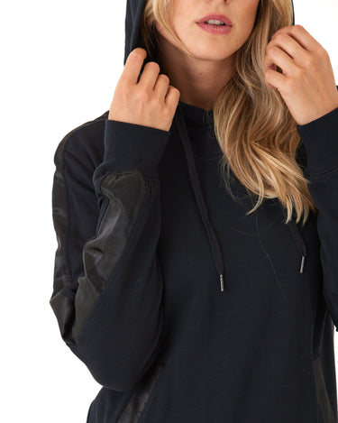 Romi Feather Fleece Trim Detail Hoodie Threads 4 Thought 