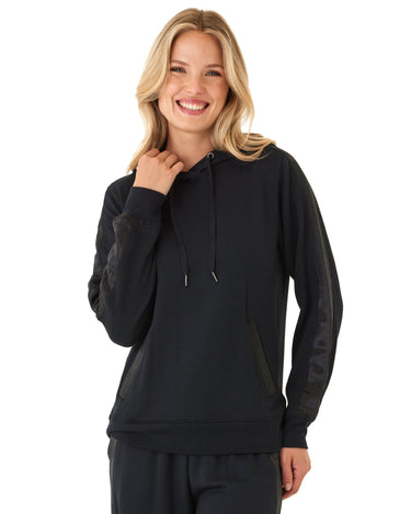 Romi Feather Fleece Trim Detail Hoodie Threads 4 Thought 