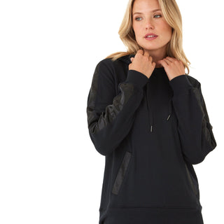 Romi Feather Fleece Trim Detail Hoodie Threads 4 Thought 