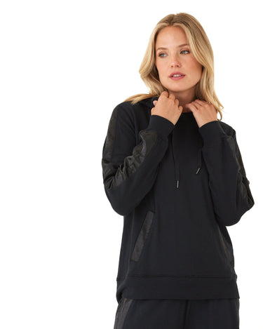 Romi Feather Fleece Trim Detail Hoodie Threads 4 Thought 