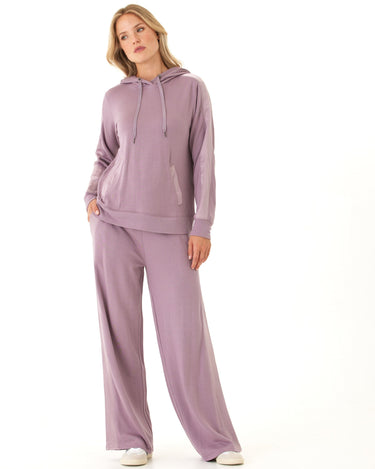 Romi Feather Fleece Trim Detail Hoodie Threads 4 Thought 