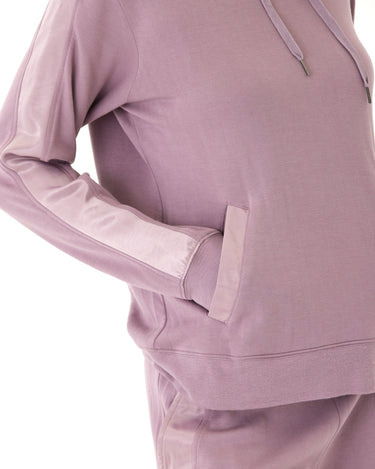 Romi Feather Fleece Trim Detail Hoodie Threads 4 Thought 