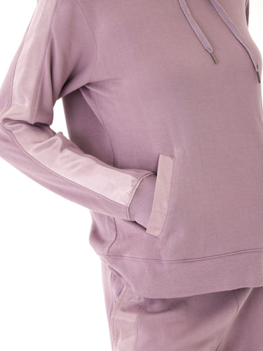 Romi Feather Fleece Trim Detail Hoodie Threads 4 Thought 