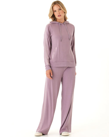 Diane Feather Fleece Satin Trim Detail Pant Womens Bottoms Sweatpants Threads 4 Thought 