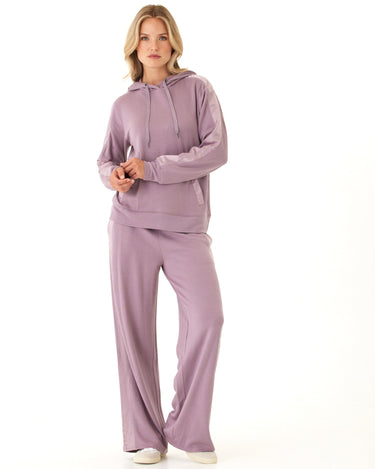 Romi Feather Fleece Trim Detail Hoodie Threads 4 Thought 