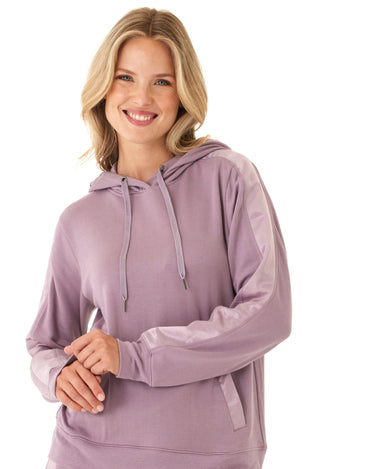 Romi Feather Fleece Trim Detail Hoodie Threads 4 Thought 