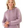 Romi Feather Fleece Trim Detail Hoodie Threads 4 Thought 
