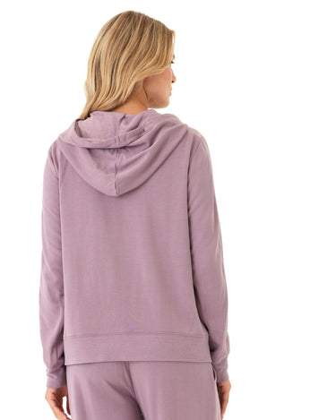 Romi Feather Fleece Trim Detail Hoodie Threads 4 Thought 