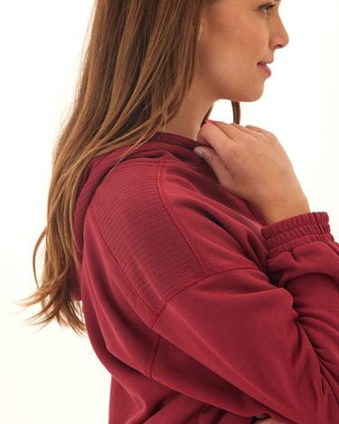 Starla French Terry Rib Mix Zip Hoodie Womens Outerwear Sweatshirt Threads 4 Thought 