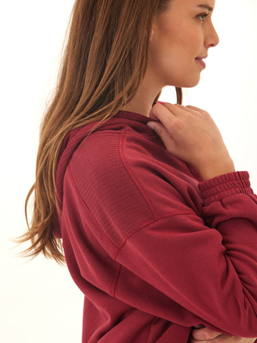 Starla French Terry Rib Mix Zip Hoodie