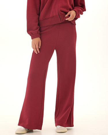 Elexis French Terry Rib Mix Wide Leg Pant Womens Bottoms Sweatpants Threads 4 Thought 