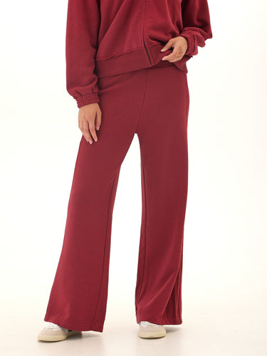 Elexis French Terry Rib Mix Wide Leg Pant Womens Bottoms Sweatpants Threads 4 Thought 