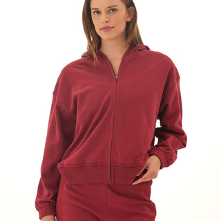 Starla French Terry Rib Mix Zip Hoodie Womens Outerwear Sweatshirt Threads 4 Thought 