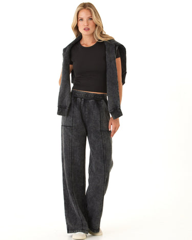 Ryssa Mineral Wash Terry Asymmetrical Pullover Womens Outerwear Sweatshirt Threads 4 Thought 