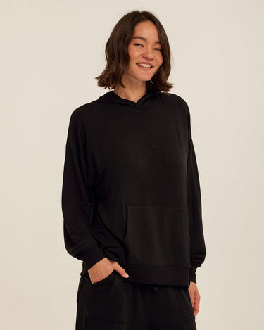 Sylvie Modal Terry Oversized Pullover Hoodie Womens Outerwear Sweatshirt Threads 4 Thought 