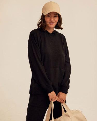 Sylvie Modal Terry Oversized Pullover Hoodie Womens Outerwear Sweatshirt Threads 4 Thought 