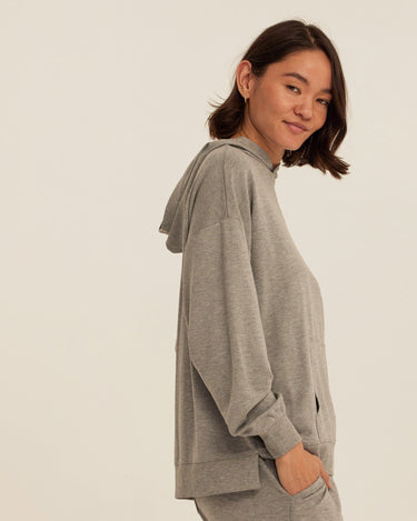 Sylvie Modal Terry Oversized Pullover Hoodie Womens Outerwear Sweatshirt Threads 4 Thought 