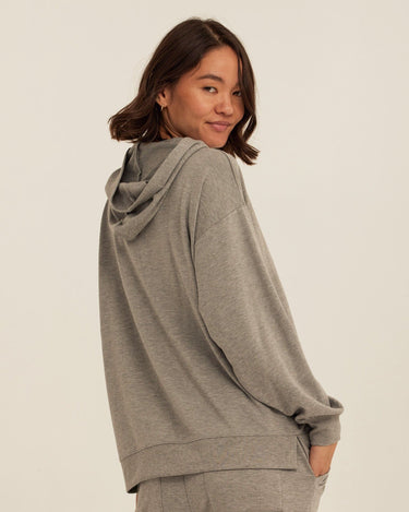 Sylvie Modal Terry Oversized Pullover Hoodie Womens Outerwear Sweatshirt Threads 4 Thought 