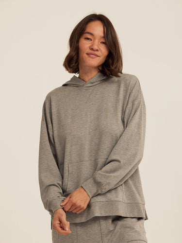 Sylvie Modal Terry Oversized Pullover Hoodie Womens Outerwear Sweatshirt Threads 4 Thought 
