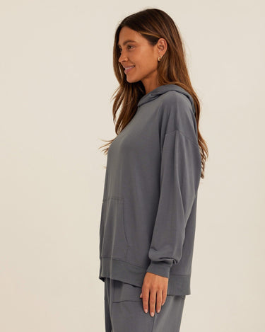 Sylvie Modal Terry Oversized Pullover Hoodie Womens Outerwear Sweatshirt Threads 4 Thought 