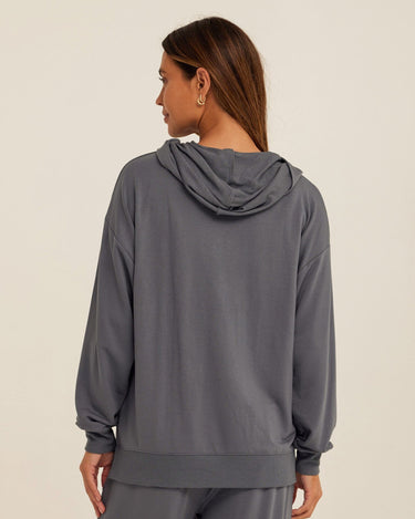 Sylvie Modal Terry Oversized Pullover Hoodie Womens Outerwear Sweatshirt Threads 4 Thought 