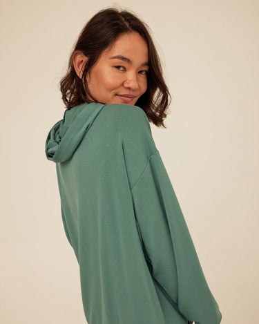 Sylvie Modal Terry Oversized Pullover Hoodie Womens Outerwear Sweatshirt Threads 4 Thought 