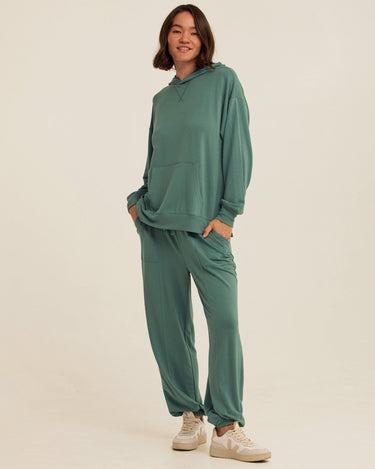 Sylvie Modal Terry Oversized Pullover Hoodie Womens Outerwear Sweatshirt Threads 4 Thought 