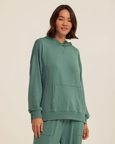 Sylvie Modal Terry Oversized Pullover Hoodie Womens Outerwear Sweatshirt Threads 4 Thought 