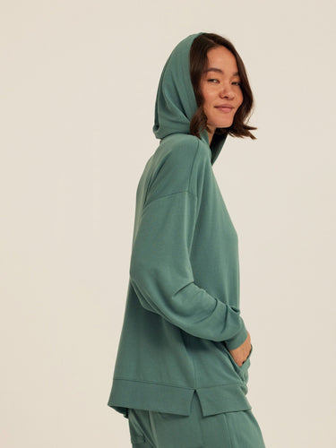 Sylvie Modal Terry Oversized Pullover Hoodie Womens Outerwear Sweatshirt Threads 4 Thought 