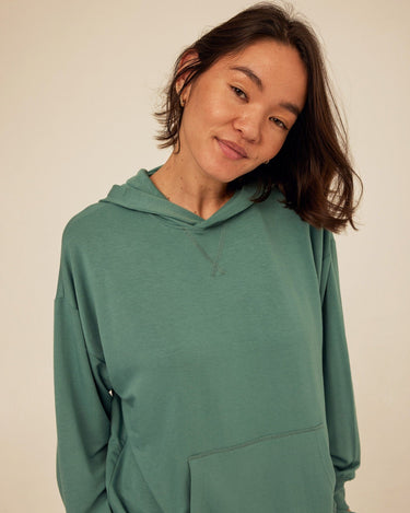 Sylvie Modal Terry Oversized Pullover Hoodie Womens Outerwear Sweatshirt Threads 4 Thought 