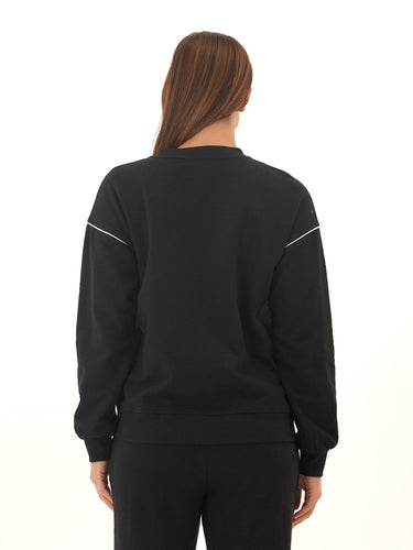 Kiesha Slub Terry Piping Detail Pullover Womens Outerwear Sweatshirt Threads 4 Thought 