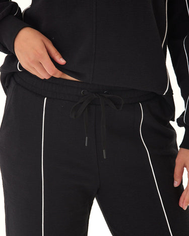 Milly Slub Terry Piping Detail Boot Cut Pant Womens Bottoms Sweatpants Threads 4 Thought 