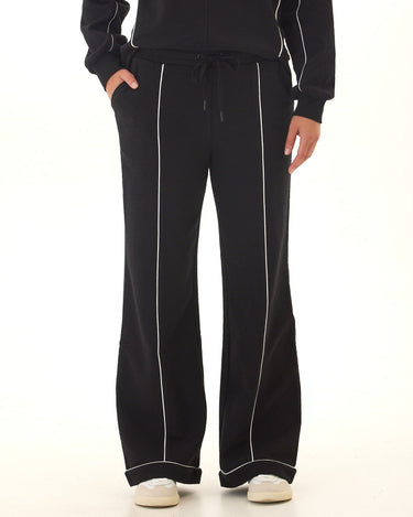 Milly Slub Terry Piping Detail Boot Cut Pant Womens Bottoms Sweatpants Threads 4 Thought 