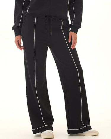 Milly Slub Terry Piping Detail Boot Cut Pant Womens Bottoms Sweatpants Threads 4 Thought 