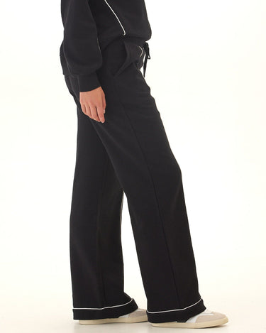 Milly Slub Terry Piping Detail Boot Cut Pant Womens Bottoms Sweatpants Threads 4 Thought 