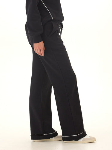 Milly Slub Terry Piping Detail Boot Cut Pant Womens Bottoms Sweatpants Threads 4 Thought