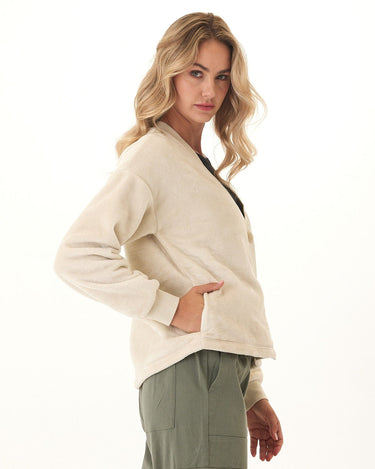 Babette Cozy Sherpa Crop Cardigan Threads 4 Thought 