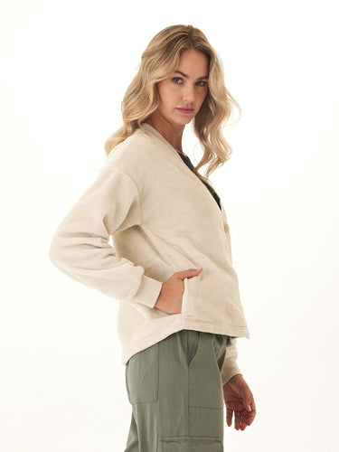 Babette Cozy Sherpa Crop Cardigan Threads 4 Thought