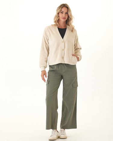 Babette Cozy Sherpa Crop Cardigan Threads 4 Thought 