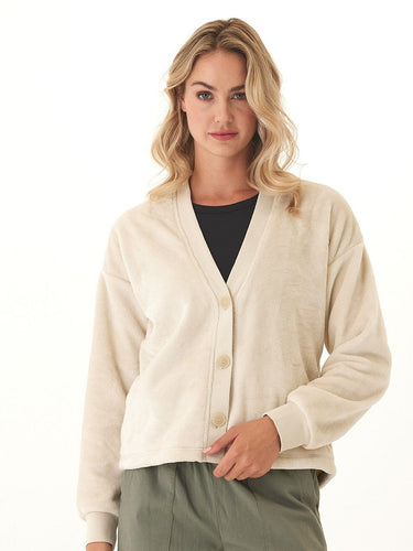 Babette Cozy Sherpa Crop Cardigan Threads 4 Thought 