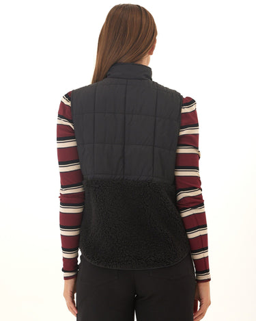 Janey Puffer Sherpa Mix Vest Threads 4 Thought 