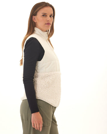 Janey Puffer Sherpa Mix Vest Threads 4 Thought 