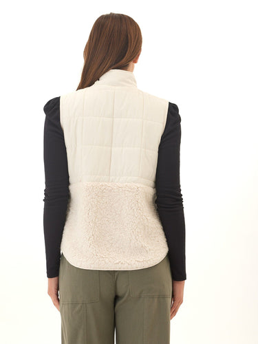 Janey Puffer Sherpa Mix Vest Threads 4 Thought 