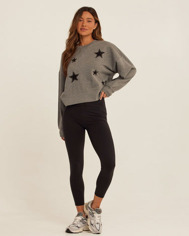 Naia Cotton Blend Terry Patchwork Pullover Womens Outerwear Sweatshirt Threads 4 Thought 