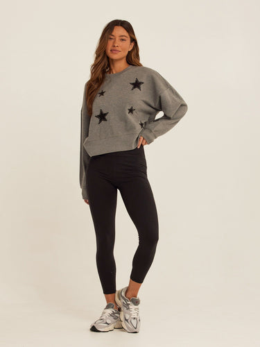 Naia Cotton Blend Terry Patchwork Pullover Womens Outerwear Sweatshirt Threads 4 Thought 