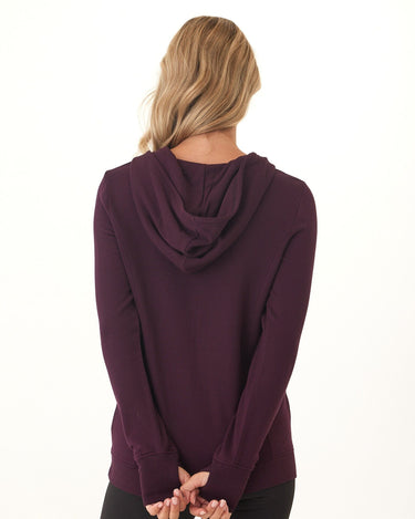 Neyra Feather Fleece Zip Hoodie Womens Outerwear Sweatshirt Threads 4 Thought 